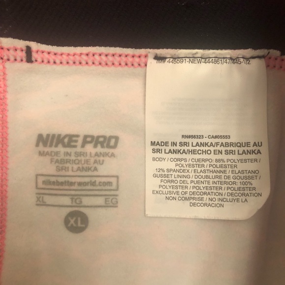 Nike Pro zebra print leggings very good cond XL - Picture 7 of 7